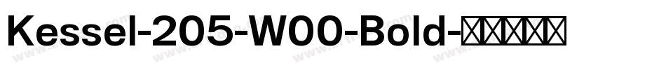 Kessel-205-W00-Bold字体转换