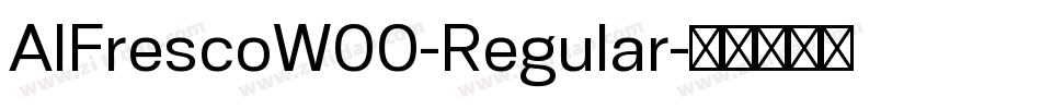AlFrescoW00-Regular字体转换