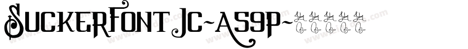 SuckerFontJc-A59p字体转换