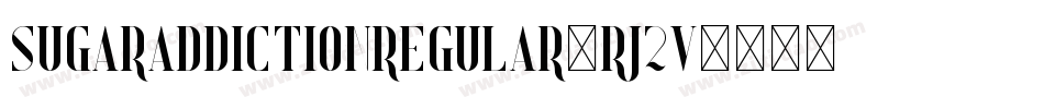 SugarAddictionRegular-Rj2V字体转换