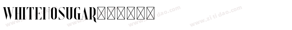 WhiteNoSugar字体转换