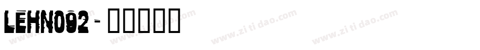 LEHN092字体转换