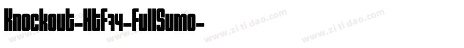 Knockout-HTF74-FullSumo字体转换