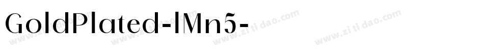GoldPlated-lMn5字体转换
