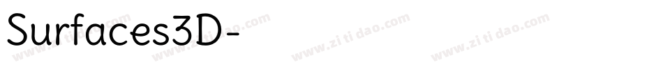 Surfaces3D字体转换