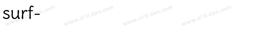 surf字体转换