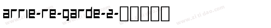 Arrie-re-Garde-2字体转换