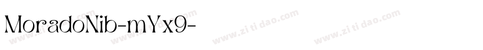 MoradoNib-mYx9字体转换