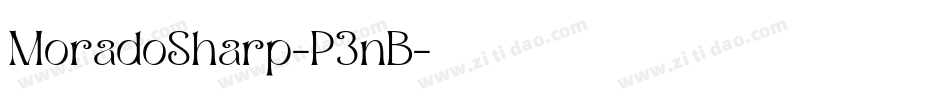 MoradoSharp-P3nB字体转换