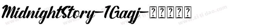 MidnightStory-1Gaqj字体转换