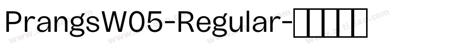 PrangsW05-Regular字体转换