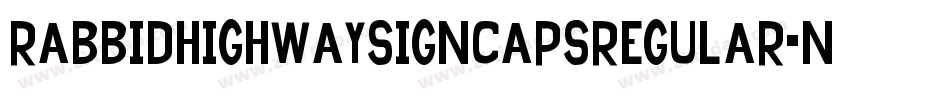 RabbidHighwaySignCapsRegular-nd4g字体转换