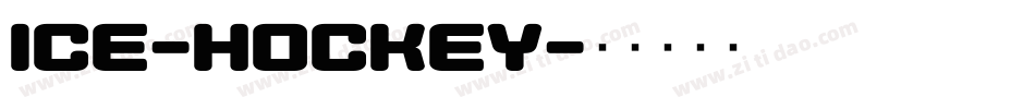 ice-hockey字体转换