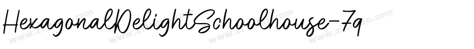 HexagonalDelightSchoolhouse-7qrP字体转换