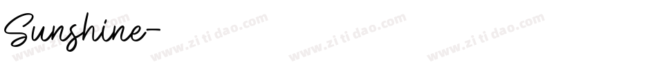 Sunshine字体转换
