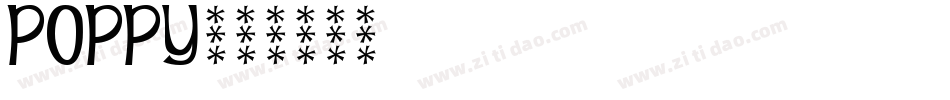 poppy字体转换