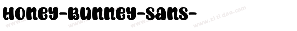 Honey-Bunney-Sans字体转换