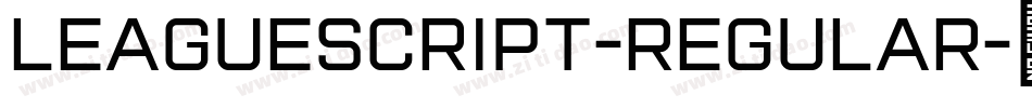 LeagueScript-Regular字体转换