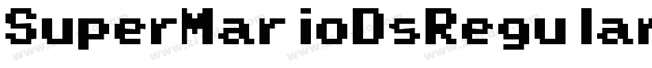 SuperMarioDsRegular-Ea4R8字体转换