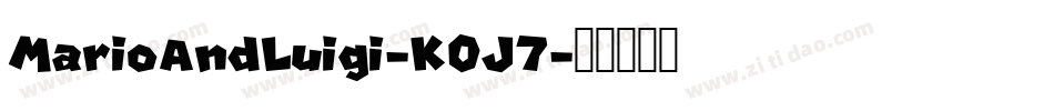 MarioAndLuigi-K0J7字体转换