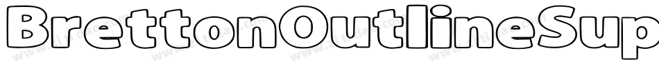 BrettonOutlineSuperItalic-pJwD字体转换