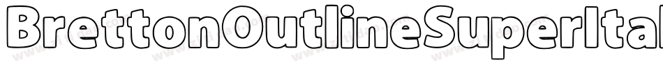 BrettonOutlineSuperItalic-pJwD字体转换