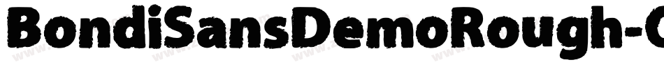 BondiSansDemoRough-Ojxp字体转换
