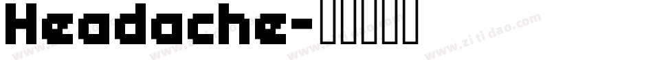 Headache字体转换