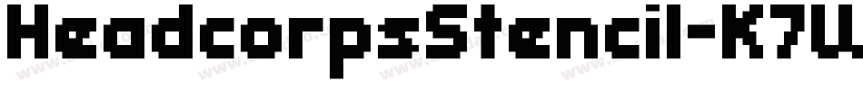 HeadcorpsStencil-K7WEW字体转换