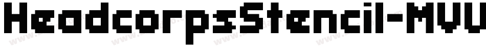 HeadcorpsStencil-MVWdp字体转换