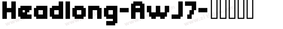 Headlong-AwJ7字体转换