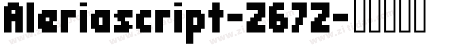 Aleriascript-Z67Z字体转换