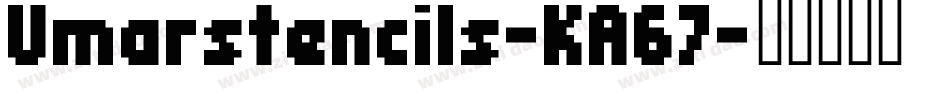 Umarstencils-KA67字体转换