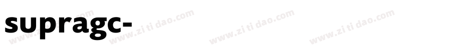 supragc字体转换
