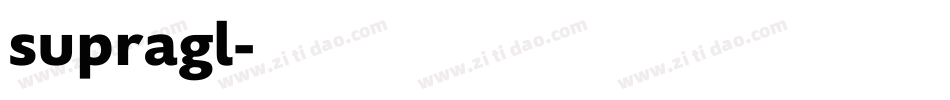 supragl字体转换