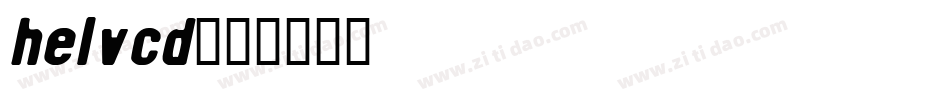 helvcd字体转换