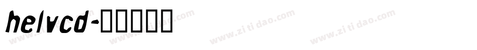 helvcd字体转换