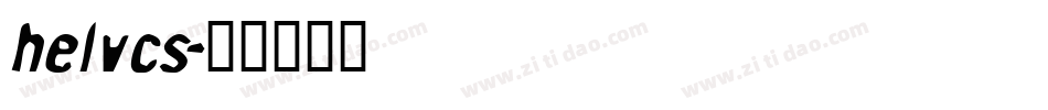 helvcs字体转换