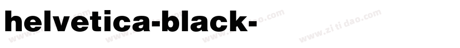 helvetica-black字体转换