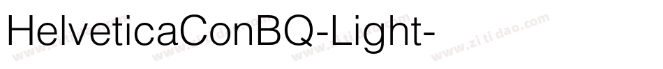 HelveticaConBQ-Light字体转换