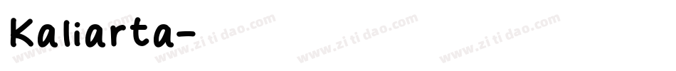 Kaliarta字体转换