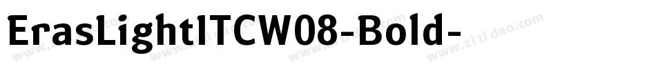 ErasLightITCW08-Bold字体转换