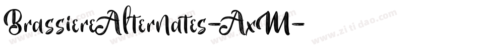 BrassiereAlternates-AxM字体转换
