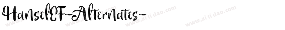HanselEF-Alternates字体转换