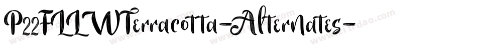 P22FLLWTerracotta-Alternates字体转换
