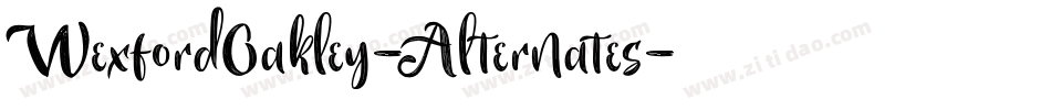 WexfordOakley-Alternates字体转换