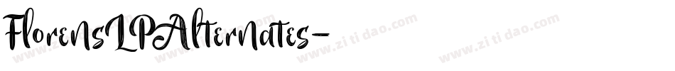 FlorensLPAlternates字体转换