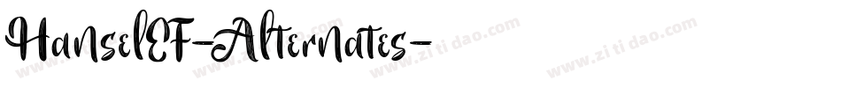 HanselEF-Alternates字体转换