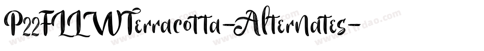 P22FLLWTerracotta-Alternates字体转换