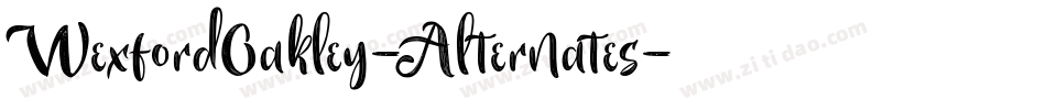 WexfordOakley-Alternates字体转换